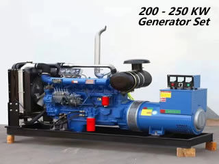 Un generatore diesel aperto diesel di 200 di chilowatt gruppi elettrogeni per la famiglia